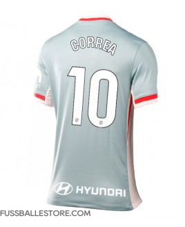 Günstige Atletico Madrid Angel Correa #10 Auswärtstrikot Damen 2024-25 Kurzarm